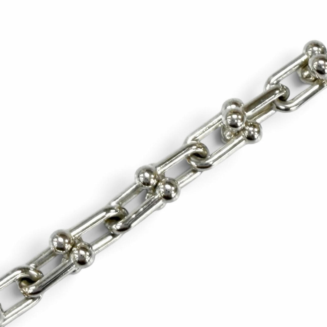 極美品★TIFFANY&amp;Co. ティファニー ハードウェア マイクロ リンク ブレスレット AG925 現行品 2025年8月購入 シルバー 重量6.5g 箱付