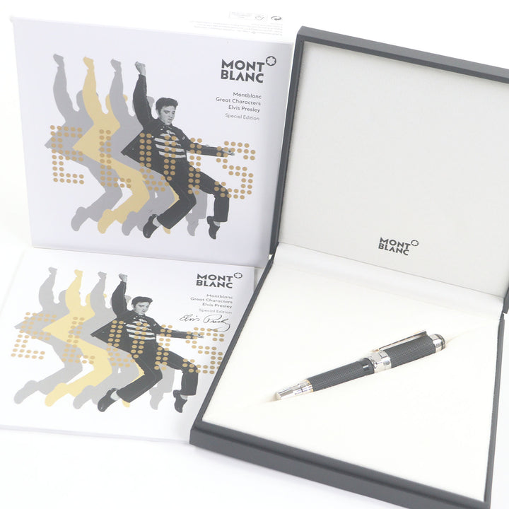 未使用品□MONTBLANC モンブラン スペシャルエディション グレートキャラクターズ エルヴィス･プレスリー ペン先14K Fニブ 万年筆
