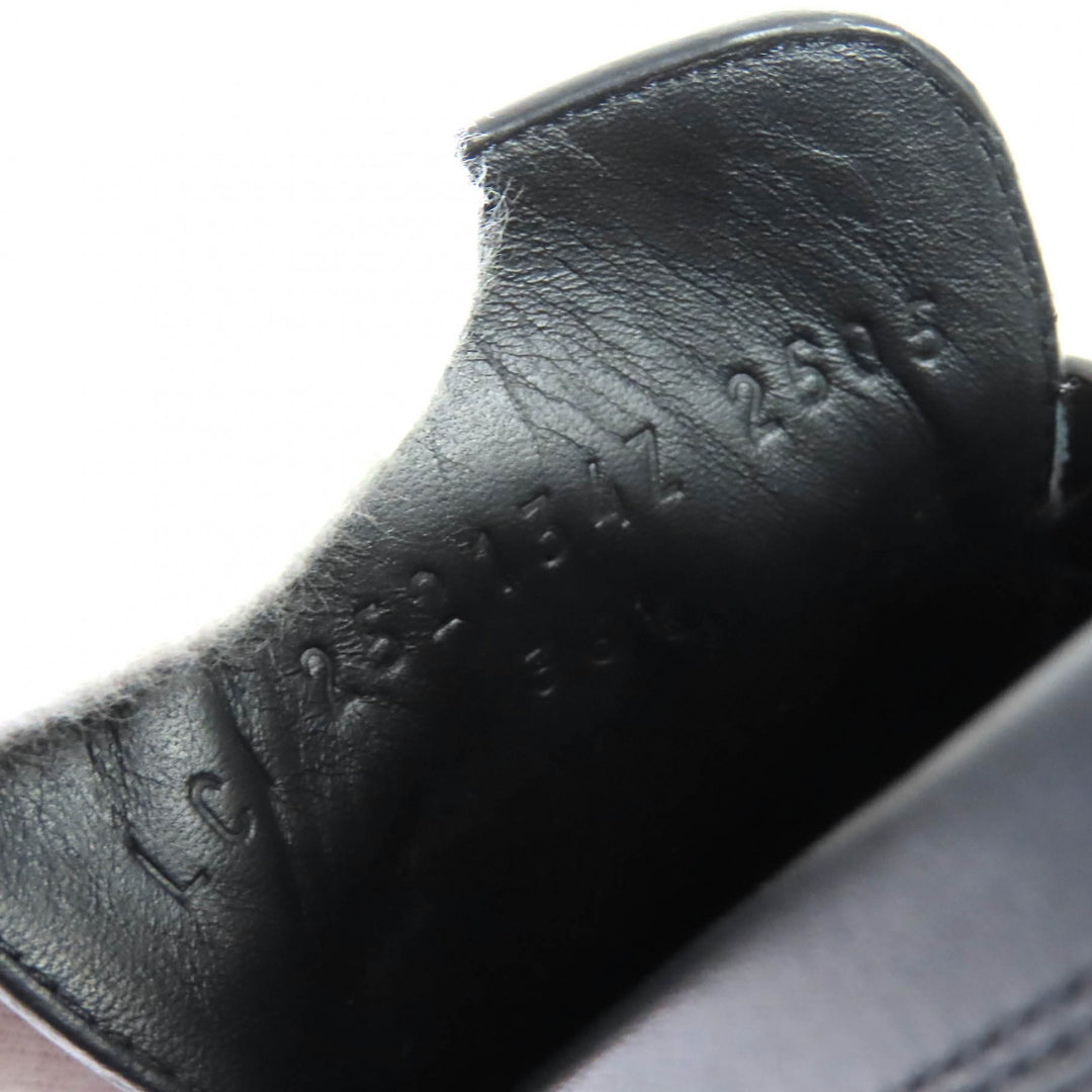 未使用品△HERMES エルメス 2025年製 252134Z モカシン ルーブル Hロゴ金具 レザー ローファー ブラック 36.5 箱・保存袋付き イタリア製