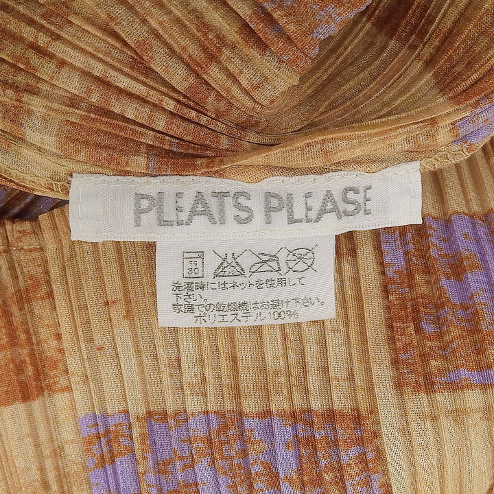 極美品▲PLEATS PLEASE プリーツプリーズ イッセイミヤケ PP41-JH935 ノースリーブ プリーツ ロングワンピース マルチ 2 日本製 正規品
