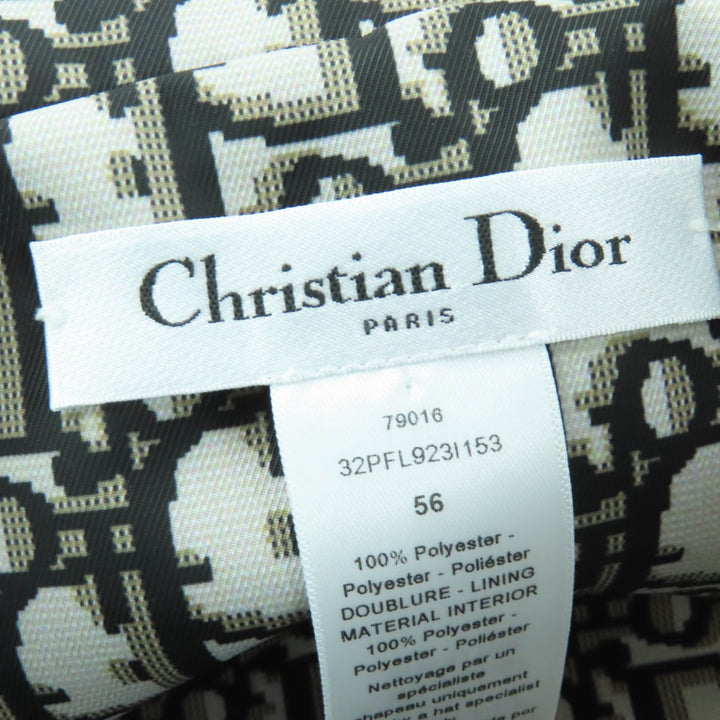 極美品☆Christian Dior クリスチャンディオール 32PFL923I153 TEDDY-D オブリーク リバーシブル バケットハット カーキ 56 箱付 正規品