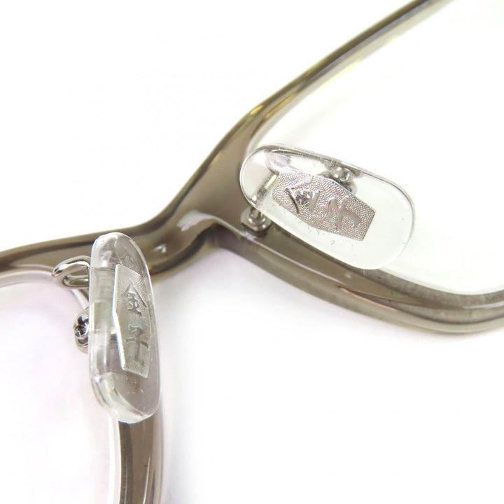 美品△KANEKO OPTICAL 金子眼鏡 ベッコウ柄 スクエアシェイプ メガネ 眼鏡 アイウェア ブラウン 度入り ケース付き メンズ