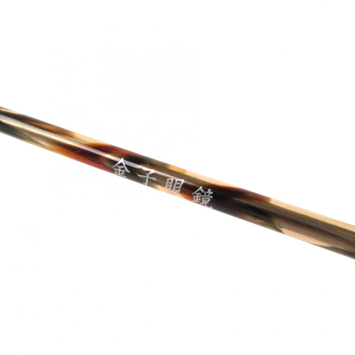 美品△KANEKO OPTICAL 金子眼鏡 ベッコウ柄 スクエアシェイプ メガネ 眼鏡 アイウェア ブラウン 度入り ケース付き メンズ