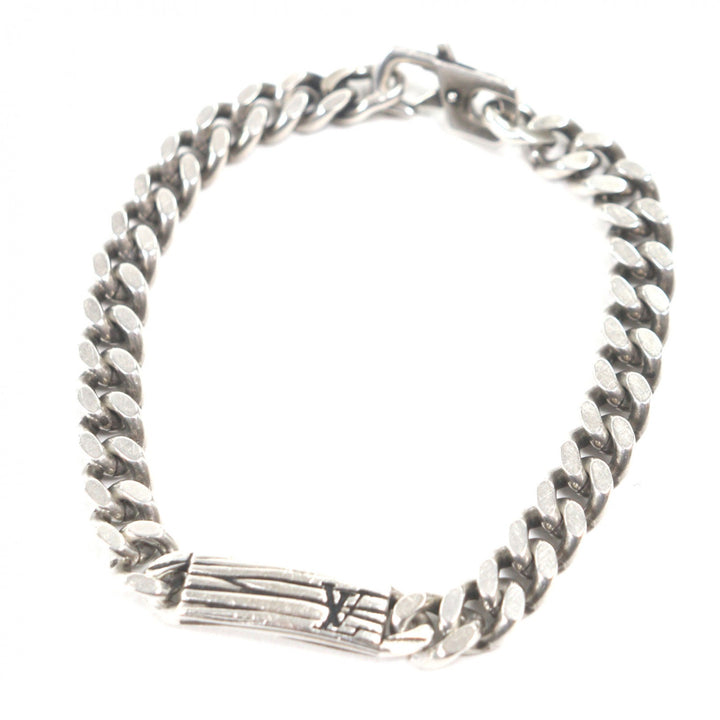 良品▼LOUIS VUITTON ルイヴィトン 2024年製 M1152M ブレスレット LVエピ AG925 シルバー M イタリア製 重量32.09g メンズ 定価141900円