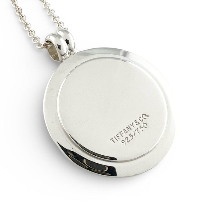 美品▲TIFFANY&amp;Co. ティファニー 925 750 コンビ T&amp;C コインネックレス ペンダント シルバー ゴールド 重量12.7g レディース