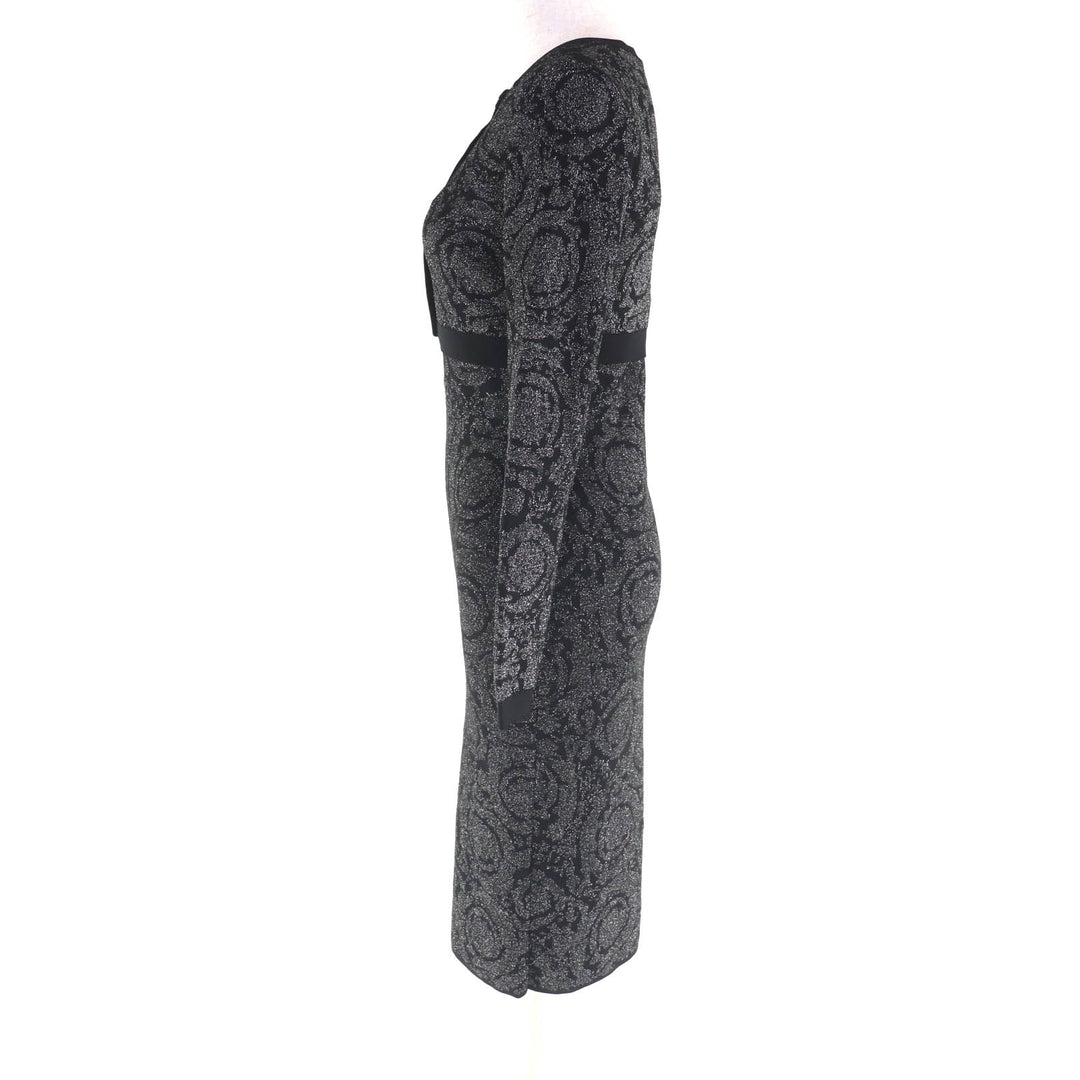 極美品★VERSACE ヴェルサーチ 2023年製 1011020/1011396 メデューサ バロッコ ルレックスニット セットアップ 36/40 伊製 正規品