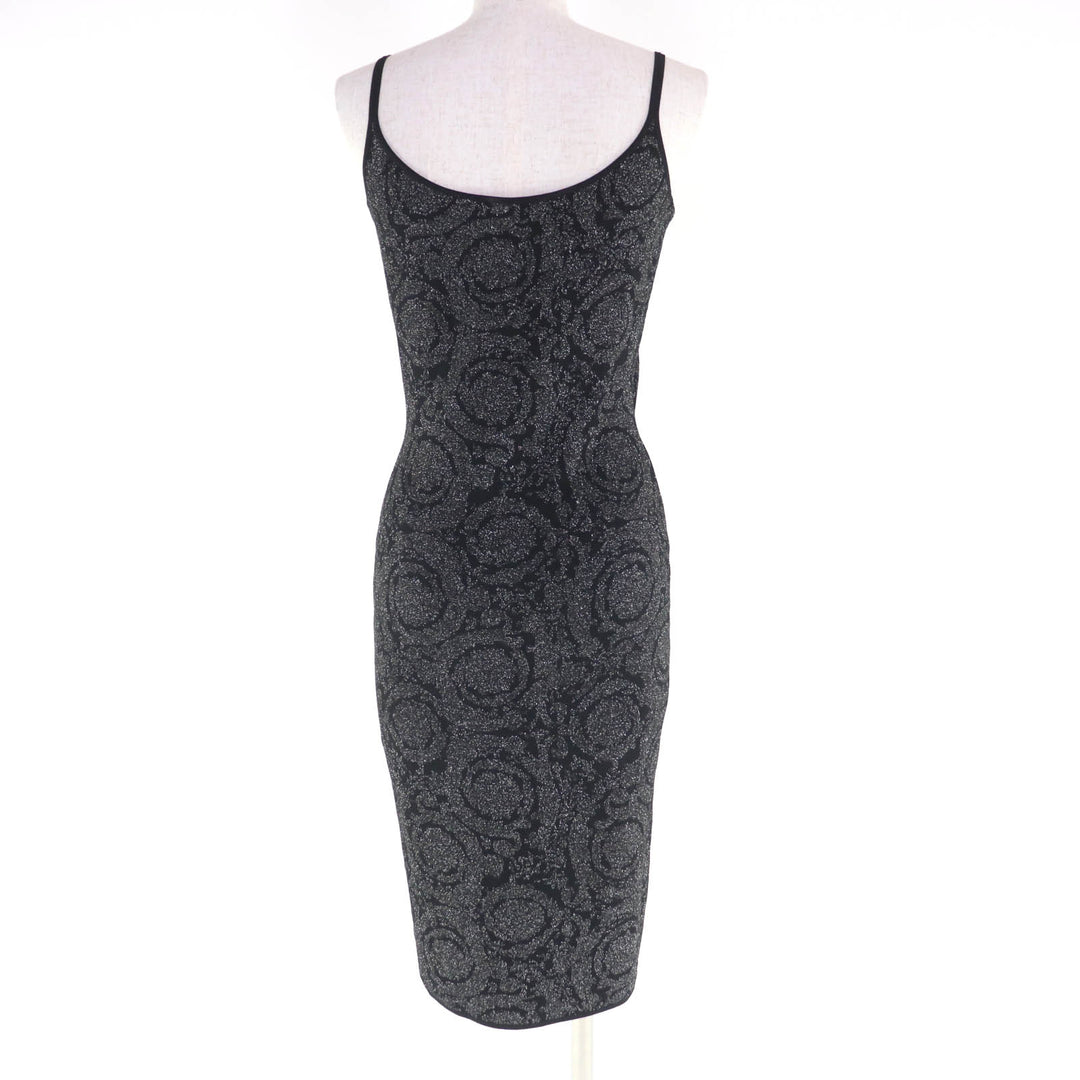 極美品★VERSACE ヴェルサーチ 2023年製 1011020/1011396 メデューサ バロッコ ルレックスニット セットアップ 36/40 伊製 正規品