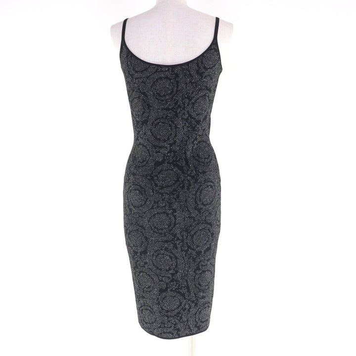 極美品★VERSACE ヴェルサーチ 2023年製 1011020/1011396 メデューサ バロッコ ルレックスニット セットアップ 36/40 伊製 正規品