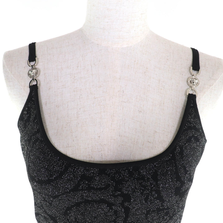極美品★VERSACE ヴェルサーチ 2023年製 1011020/1011396 メデューサ バロッコ ルレックスニット セットアップ 36/40 伊製 正規品