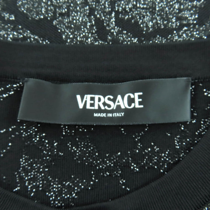 極美品★VERSACE ヴェルサーチ 2023年製 1011020/1011396 メデューサ バロッコ ルレックスニット セットアップ 36/40 伊製 正規品