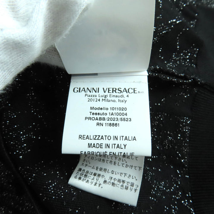 極美品★VERSACE ヴェルサーチ 2023年製 1011020/1011396 メデューサ バロッコ ルレックスニット セットアップ 36/40 伊製 正規品