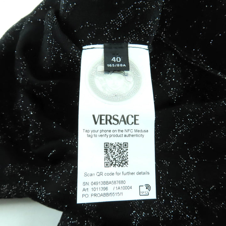 極美品★VERSACE ヴェルサーチ 2023年製 1011020/1011396 メデューサ バロッコ ルレックスニット セットアップ 36/40 伊製 正規品