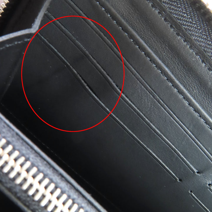 極美品◇LOUIS VUITTON ルイヴィトン M61867 ジッピー･ウォレット マヒナ ノワール モノグラム レザー ラウンドファスナー 長財布