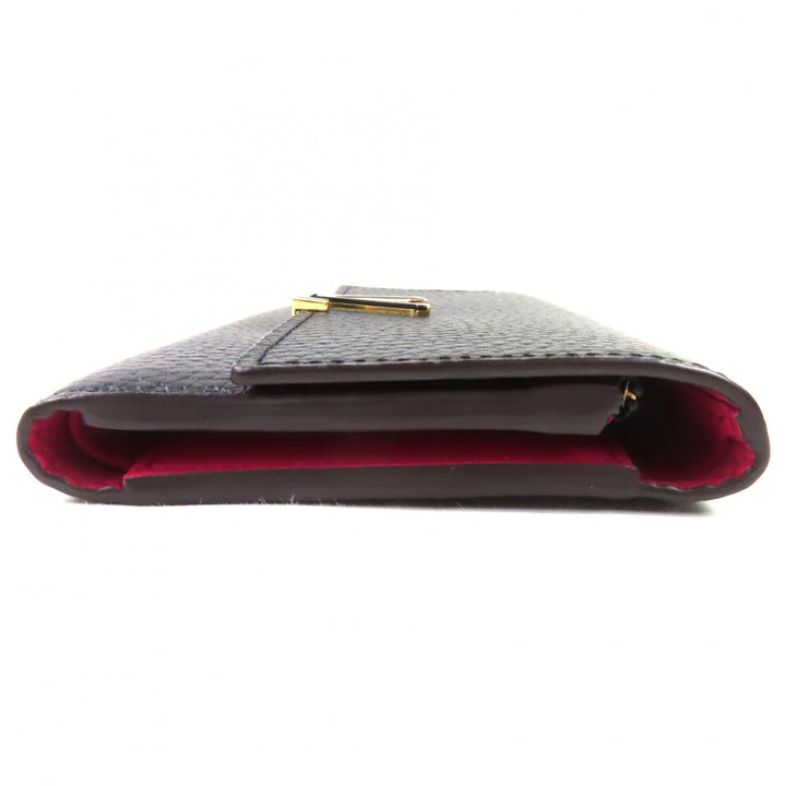 極美品◇LOUIS VUITTON ルイヴィトン M62157 ポルトフォイユ･カプシーヌ コンパクト トリヨンレザー 二つ折り財布