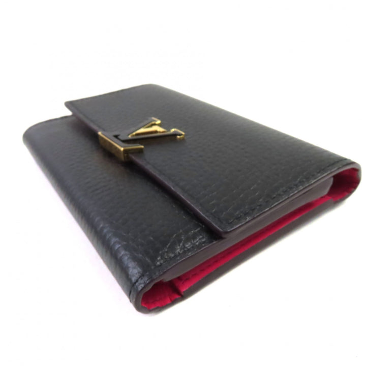 極美品◇LOUIS VUITTON ルイヴィトン M62157 ポルトフォイユ･カプシーヌ コンパクト トリヨンレザー 二つ折り財布