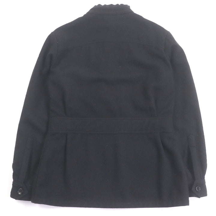 美品□RAF SIMONS ラフシモンズ ウール100％ 04AW WAVES期 M-65 ミリタリージャケット ブルゾンジャケット ブラック 46 正規品 メンズ