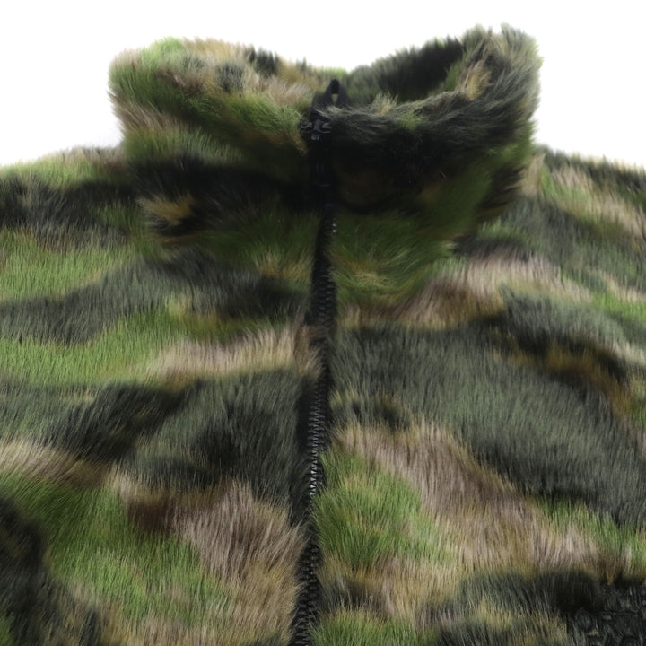 極美品▼ザノースフェイスパープルレーベル NP2967N Camouflage Fur Field Jacket カモフラ 迷彩柄 WZIPIUP フリースジャケット S 正規品