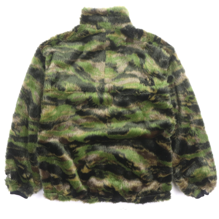 極美品▼ザノースフェイスパープルレーベル NP2967N Camouflage Fur Field Jacket カモフラ 迷彩柄 WZIPIUP フリースジャケット S 正規品