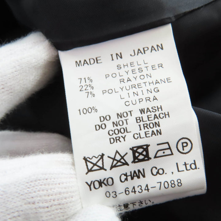 未使用品☆YOKO CHAN ヨーコチャン YCD-120-568 フェイクパール付 ノースリーブ ワンピース グレー ネイビー 38 正規品 レディース