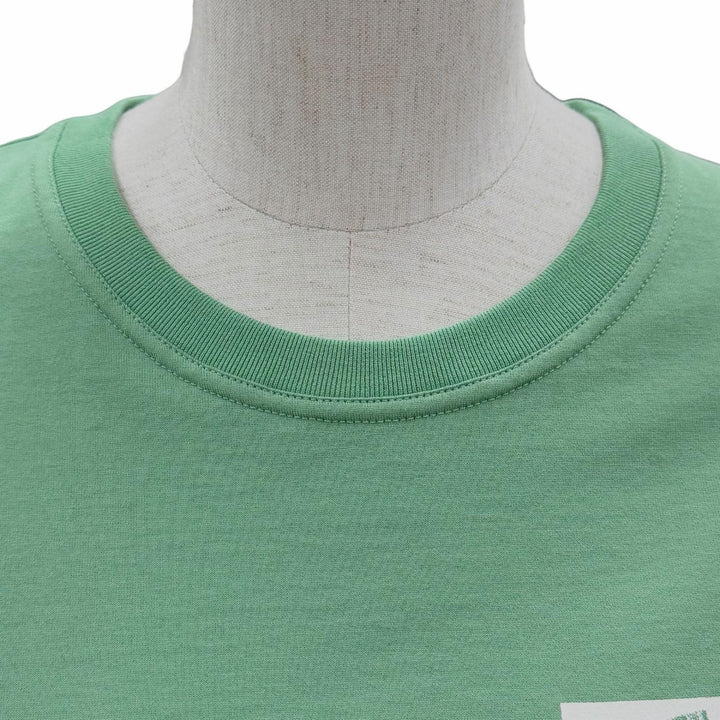 未使用品◇HERMES エルメス 25SS 5E4634DA カルトゥッシュ コットン100％ 半袖Ｔシャツ Vert Opaline (グリーン) 36 仏製 レディース