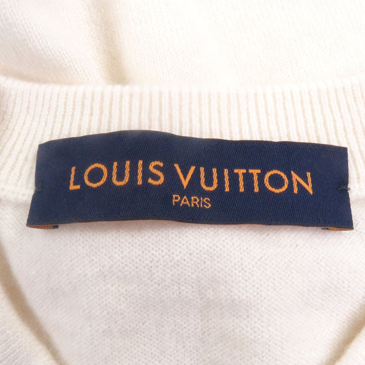 極美品□LOUIS VUITTON NIGO ルイヴィトン ニゴー カシミヤ ウール インタルシア ジャカード ドラゴン セーター S イタリア製 正規品