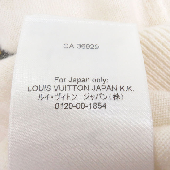 極美品□LOUIS VUITTON NIGO ルイヴィトン ニゴー カシミヤ ウール インタルシア ジャカード ドラゴン セーター S イタリア製 正規品