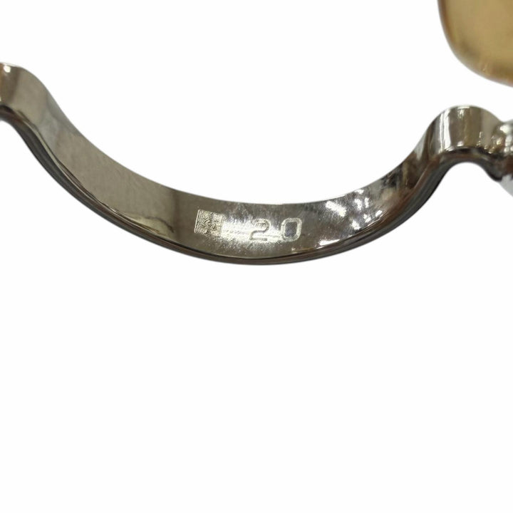 美品□Cartier カルティエ トリニティ ツーポイント リムレス サングラス アイウェア シルバー ブラック □20 フランス製 ケース付き