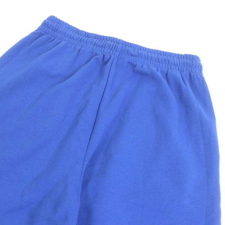極美品□CELINE セリーヌ 2Z056052H コットン100％ ロゴプリント スウェットパンツ ジョガーパンツ ブルー L イタリア製 正規品 メンズ