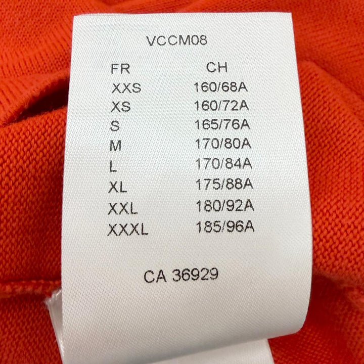 美品□LOUIS VUITTON ルイヴィトン 22AW コットン100％ シグネチャーロゴ 半袖ニット レッド(オレンジ寄り) L イタリア製 正規品 メンズ