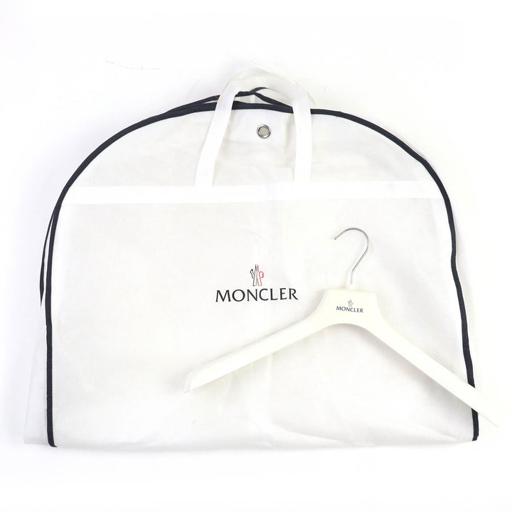 美品△MONCLER モンクレール 2021年製 JOFFE ロゴラバーワッペン フーデッド ダウンジャケット ネイビー ブラック 2 正規品 メンズ