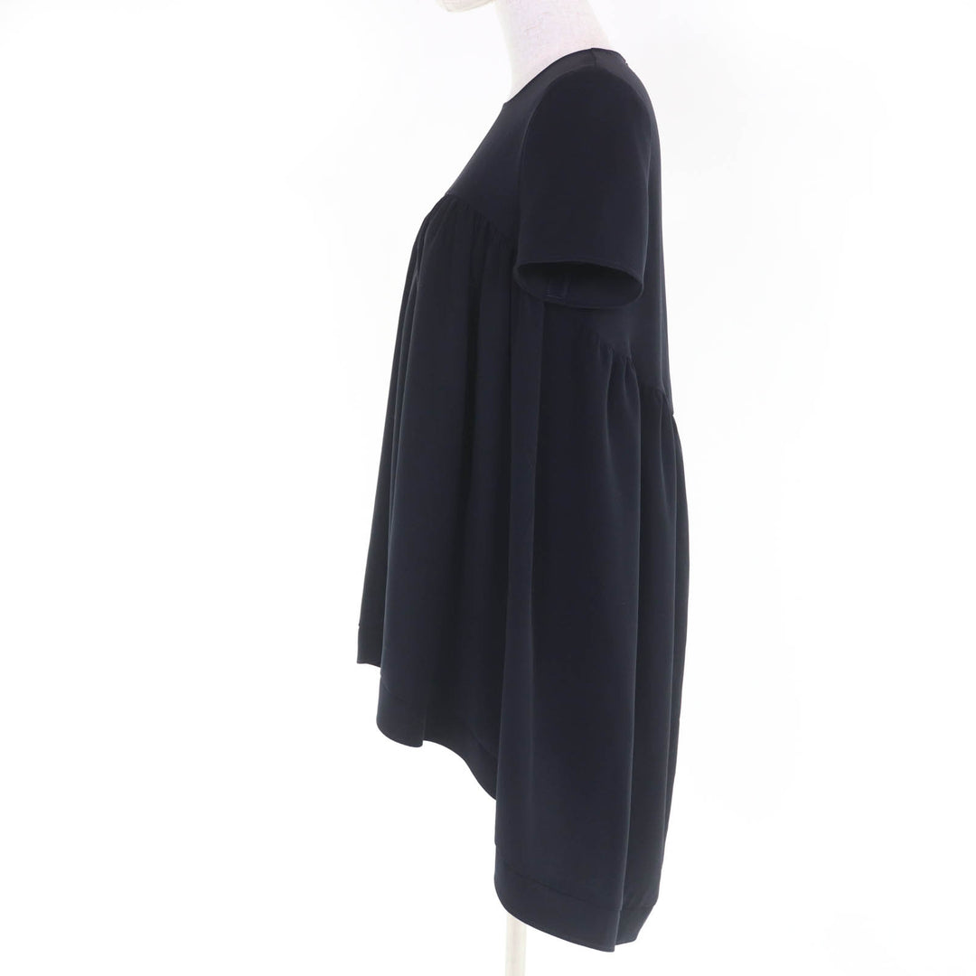 極美品☆YOKO CHAN ヨーコチャン YCB-320-223 半袖 ワンピース チュニック ブラック 36 日本製 正規品 レディース