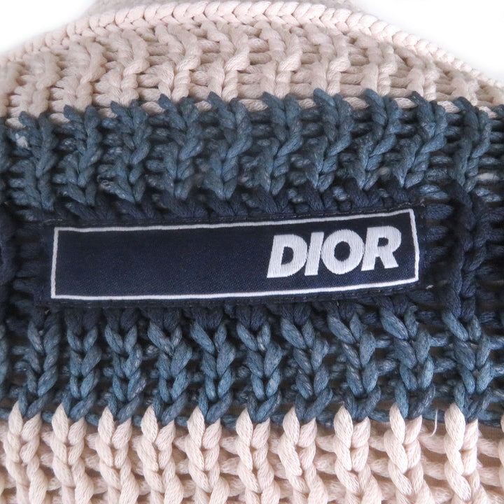 極美品□DIOR ディオール オム 24SS 483M233AT828 パーレイ フォー ジ オーシャンズ ビーチウェアコレクション ポンチョ S 伊製 正規品