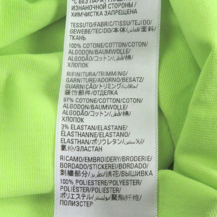 極美品□BALENCIAGA バレンシアガ 2021年製 612966 WARDROBE BBロゴエンブロイダリー 刺繍 半袖Ｔシャツ ネオンイエロー S 正規品 メンズ