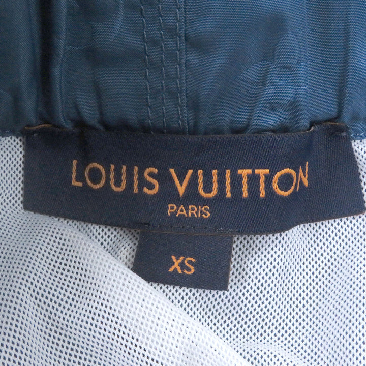 極美品□LOUIS VUITTON ルイヴィトン 22AW 3Dポケット モノグラム ボードショーツ ショートパンツ ブルー XS イタリア製 正規品 メンズ