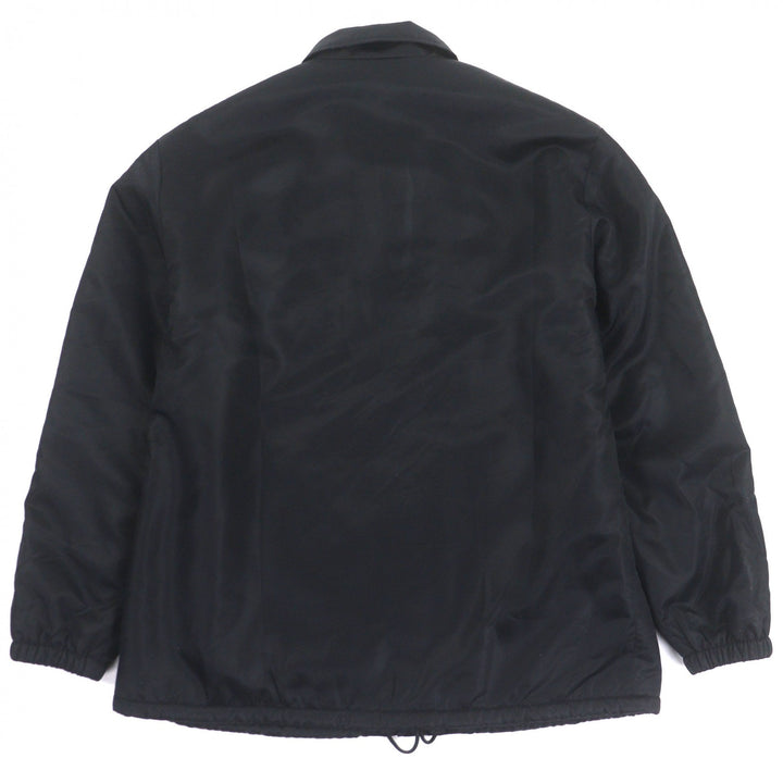 美品▼CELINE セリーヌ 24AW 2W93C227R ナイロン エディ期 フリースCパッチ付 コーチジャケット ブラック 48 正規品 メンズ 定価313500円
