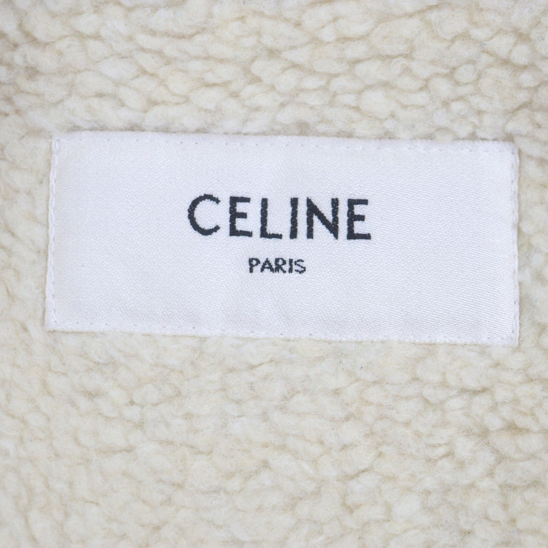 美品▼CELINE セリーヌ 24AW 2W93C227R ナイロン エディ期 フリースCパッチ付 コーチジャケット ブラック 48 正規品 メンズ 定価313500円