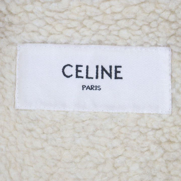 美品▼CELINE セリーヌ 24AW 2W93C227R ナイロン エディ期 フリースCパッチ付 コーチジャケット ブラック 48 正規品 メンズ 定価313500円