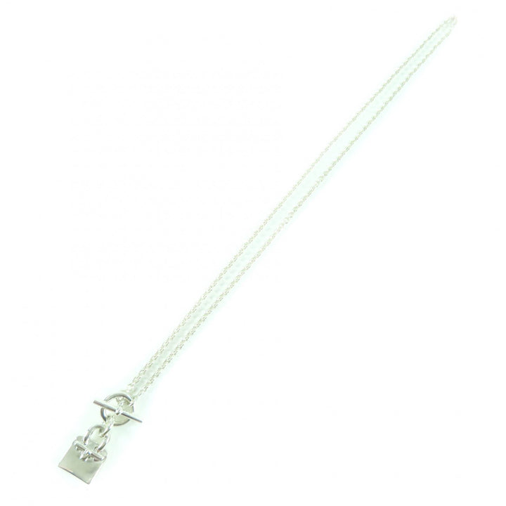 極美品★HERMES エルメス 925 アミュレット バーキン ネックレス ペンダント アクセサリー シルバー イタリア製 重量10.83g レディース