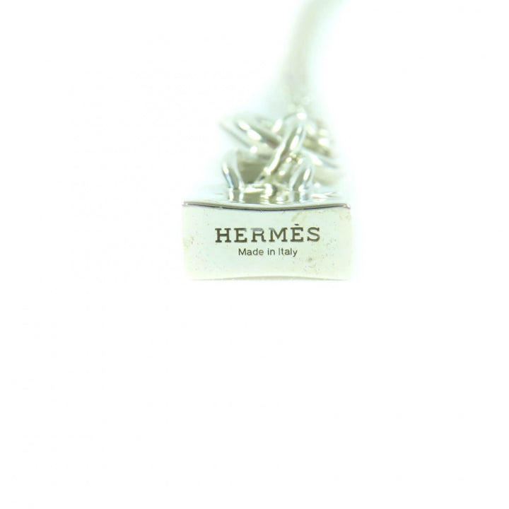 極美品★HERMES エルメス 925 アミュレット バーキン ネックレス ペンダント アクセサリー シルバー イタリア製 重量10.83g レディース