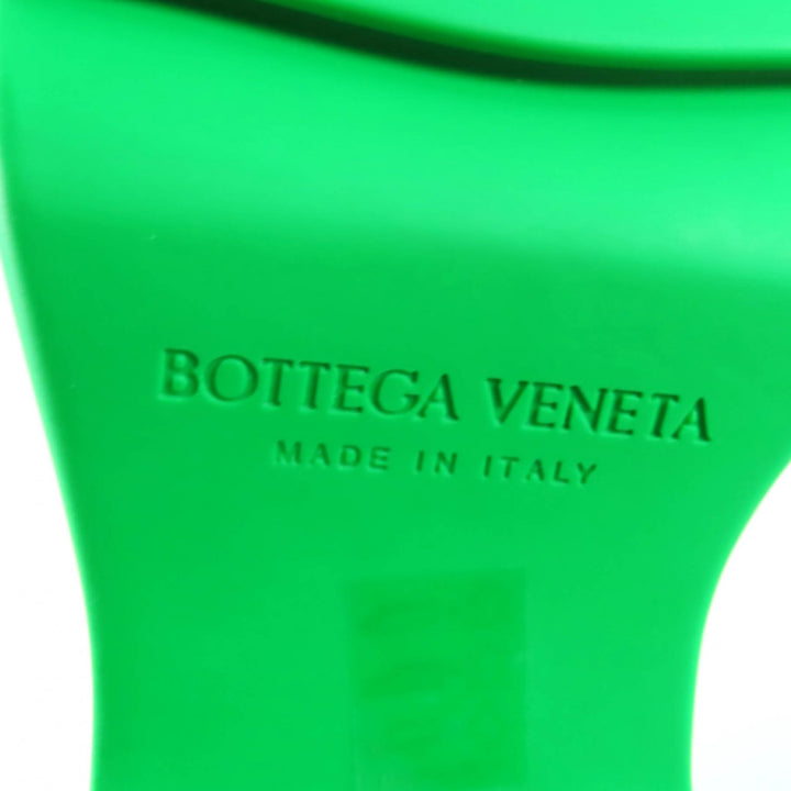 未使用品★BOTTEGAVENETA ボッテガヴェネタ FLASH フラッシュ サイドゴア ミリタリーカーフ アンクルブーツ ブラック グリーン 37.5 袋付