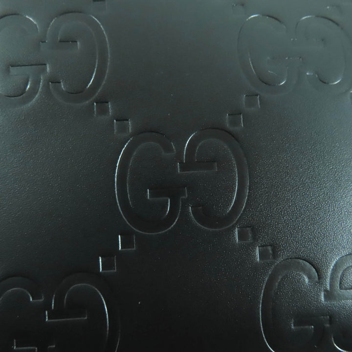 未使用品★GUCCI グッチ 790133 GG スーパーミニバッグ 2way レザー ショルダーバッグ ブラック 箱・保存袋付き イタリア製 レディース