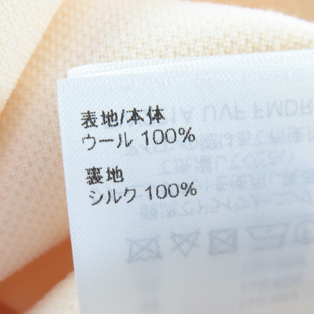 極美品☆LOUIS VUITTON ルイヴィトン 22SS ウール100％ ノースリーブ デザイン ワンピース アイボリー 36 フランス製 正規品 レディース