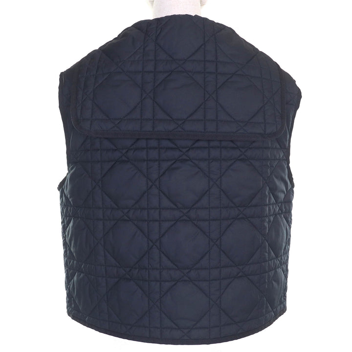 極美品△Christian Dior クリスチャンディオール 23SS 317G19A2827 マクロカナージュ キルティングテクニカルタフタベスト 40 正規品