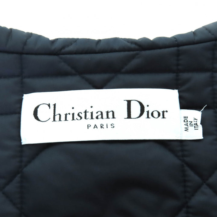 極美品△Christian Dior クリスチャンディオール 23SS 317G19A2827 マクロカナージュ キルティングテクニカルタフタベスト 40 正規品