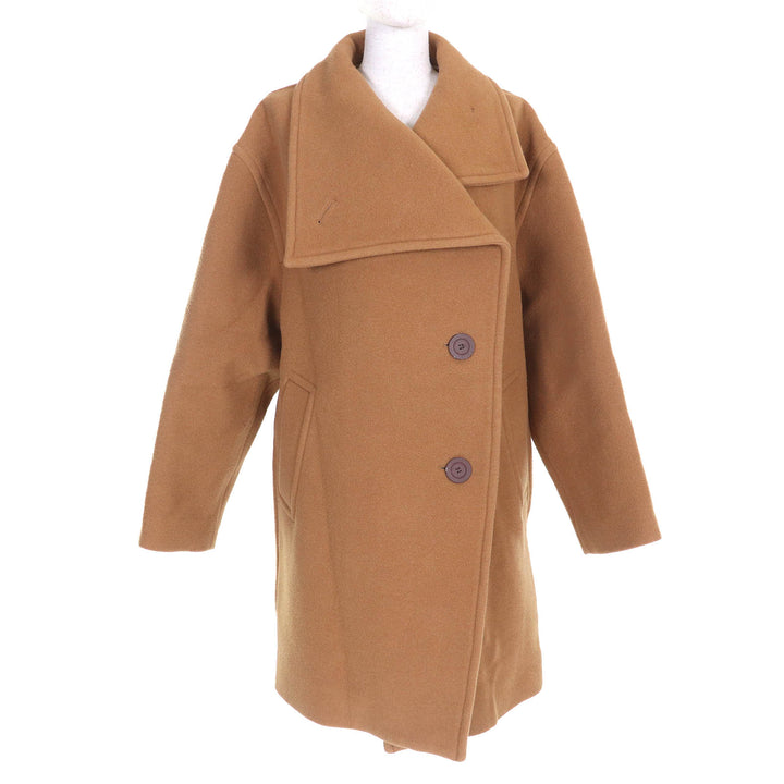 美品△ACNE STUDIOS アクネストゥディオズ FN-WN-OUTW000497 ファンネルネックコート ウール オーバーサイズフィット コート キャメル 34