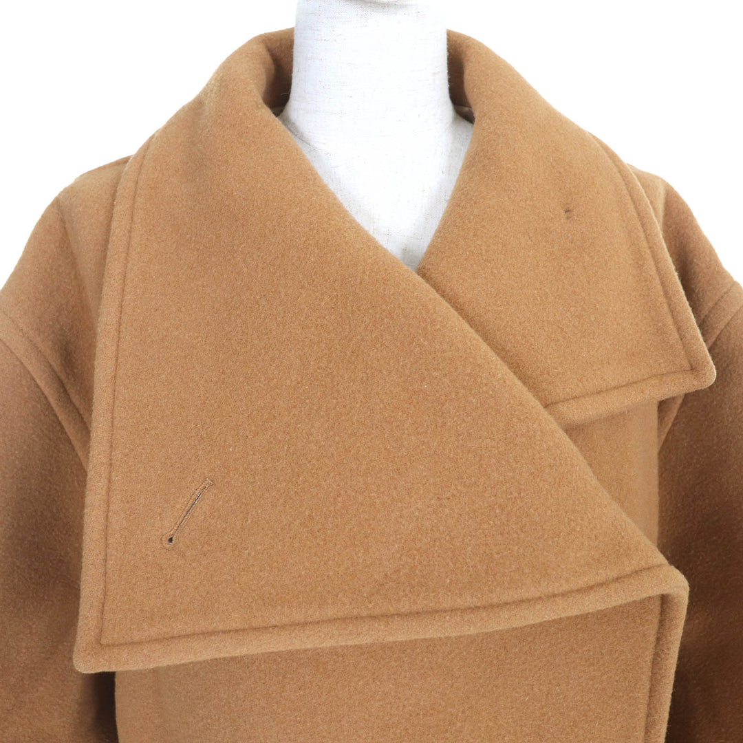 美品△ACNE STUDIOS アクネストゥディオズ FN-WN-OUTW000497 ファンネルネックコート ウール オーバーサイズフィット コート キャメル 34