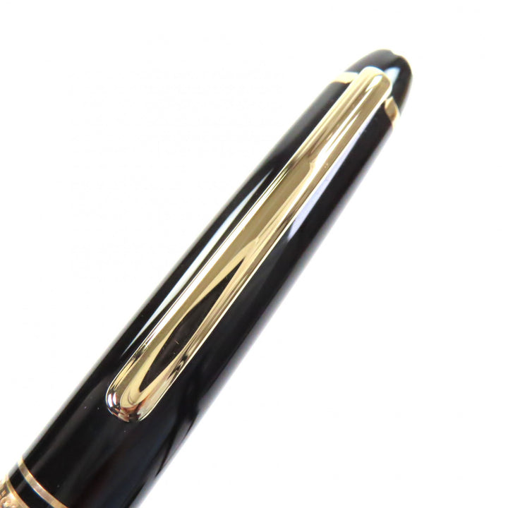 極美品▼MONTBLANC モンブラン マイスターシュテュック クラシック ペン先14K Mニブ ホワイトスター 万年筆 ブラック ゴールド ドイツ製