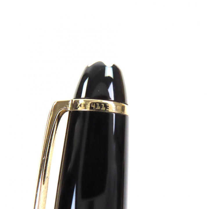 極美品▼MONTBLANC モンブラン マイスターシュテュック クラシック ペン先14K Mニブ ホワイトスター 万年筆 ブラック ゴールド ドイツ製