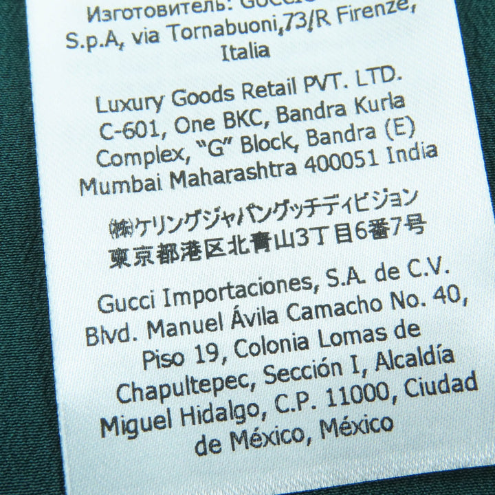 未使用品☆GUCCI グッチ 653449 スパンコール装飾 半袖 ボレロ ジャケット グリーン XXS ハンガー付き イタリア製 正規品 レディース