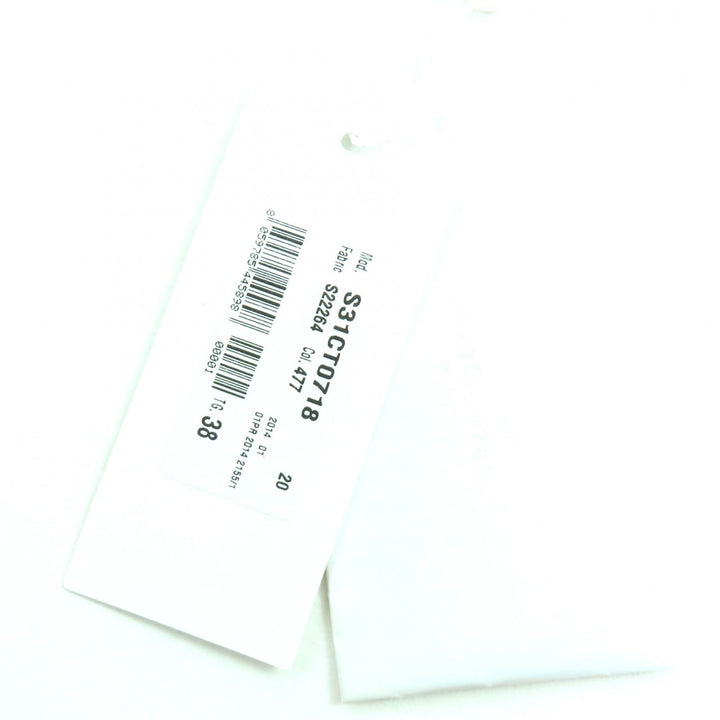 極美品☆Maison Margiela 4 メゾンマルジェラ4 S31CT0718 スタンドカラー 半袖 ワンピース ネイビー 38 イタリア製 正規品 レディース